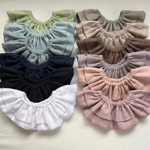 1.ダブルガーゼのフリルスタイ