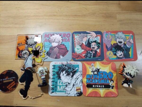 僕のヒーローアカデミア爆豪勝己アクスタ コースターアクリルコースター ミニフィギュア トガヒミコ