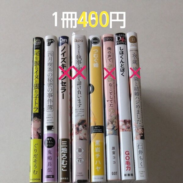 BLコミック/中古/まとめ売り/バラ売り/1冊400円~〈値下げしました〉