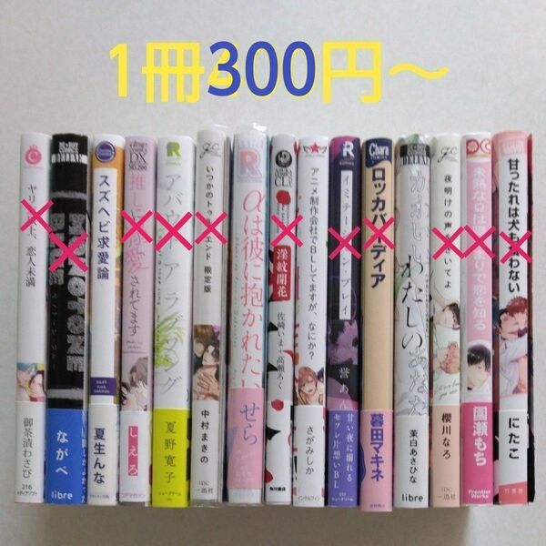 BLコミック/中古/まとめ売り/バラ売り/1冊300円〈値下げしました〉