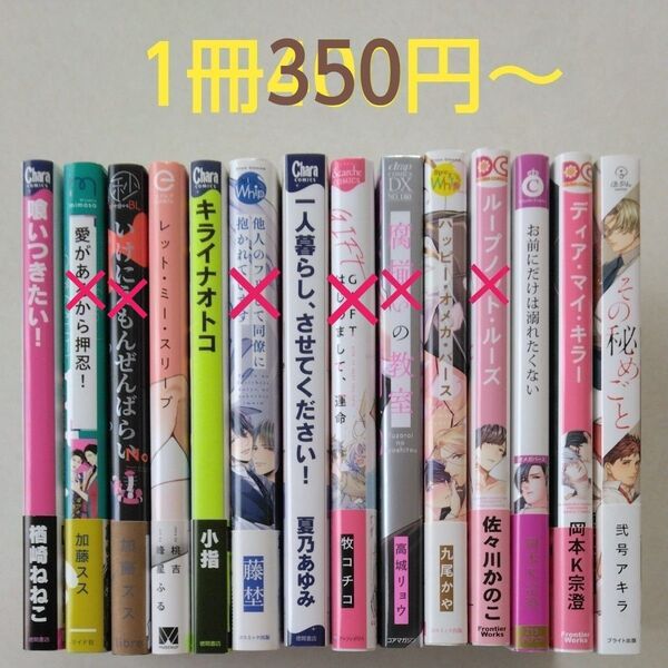 BLコミック/中古/まとめ売り/バラ売り/1冊350円〈値下げしました〉