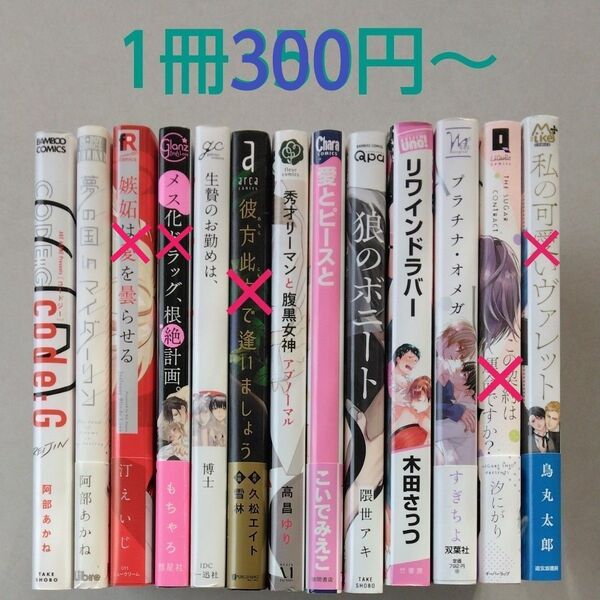 BLコミック/中古/まとめ売り/バラ売り/1冊300円~〈値下げしました〉