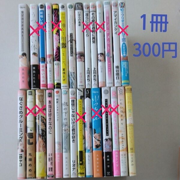 BLコミック/中古/まとめ売り/バラ売り/1冊300円