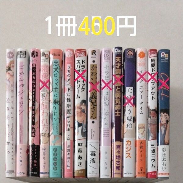 BLコミック/中古/まとめ売り/バラ売り/1冊400円(値下げしました)