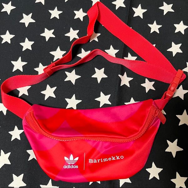 adidas アディダス マリメッコ marimecco コラボ ウエストポーチ ショルダーバッグ 美品
