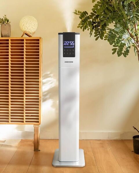 加湿器 大容量 加熱式 大型 高温&除菌 アロマ超音波 タワー型 水タンク