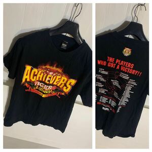 ACHIEVERS TIGERS エムアイプランニング　阪神タイガース　2003年セントラルリーグ優勝記念　半袖　Tシャツ　黒　M～L ブラック