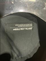 MIDDLE WEST VILLAGE ミドルウエストビレッジ　グッドウィン　プリーツライン入り　黒　半袖　ドレスシャツ　L ブラック_画像5