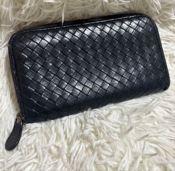 BOTTEGAVENETA ボッテガヴェネタ 長財布 イントレチャート 黒