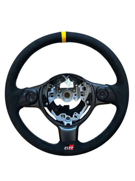 トヨタ GR86 ステアリング ステアリングスイッチ付き アルカンターラ風