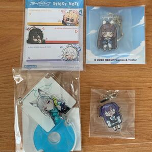 ブルーアーカイブ キーホルダー ミユ シロコ ユウカ 付箋