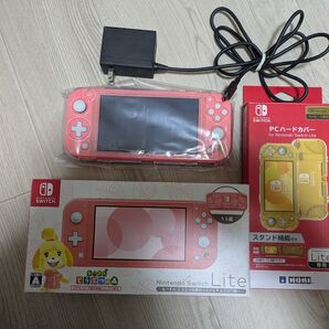 開封済み Nintendo Switch Lite あつ森セット〜しずえアロハ柄〜
