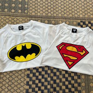 バットマン&スーパーマン ラッシュガード2枚 150