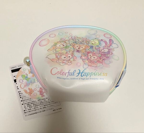 ディズニーシー カラフルハピネス ポーチ ダッフィー&フレンズ 20周年