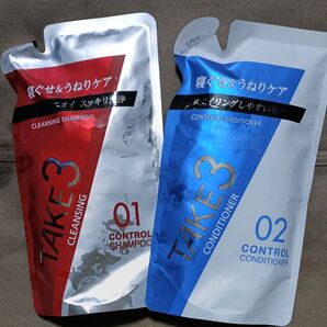 TAKE3 寝ぐせ&うねりケア シャンプー&コンディショナーセット 未使用・新品
