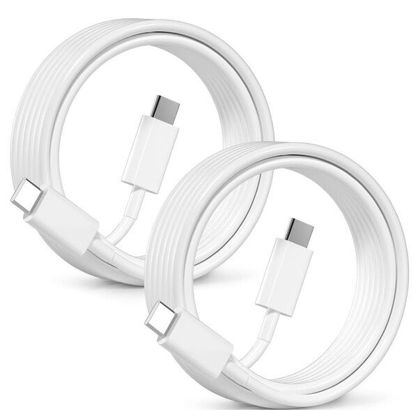USB C ケーブル 60W iPhone16 iPhone15 ケーブル PD急速充電 USB C-C 1M 2本セット 超高耐