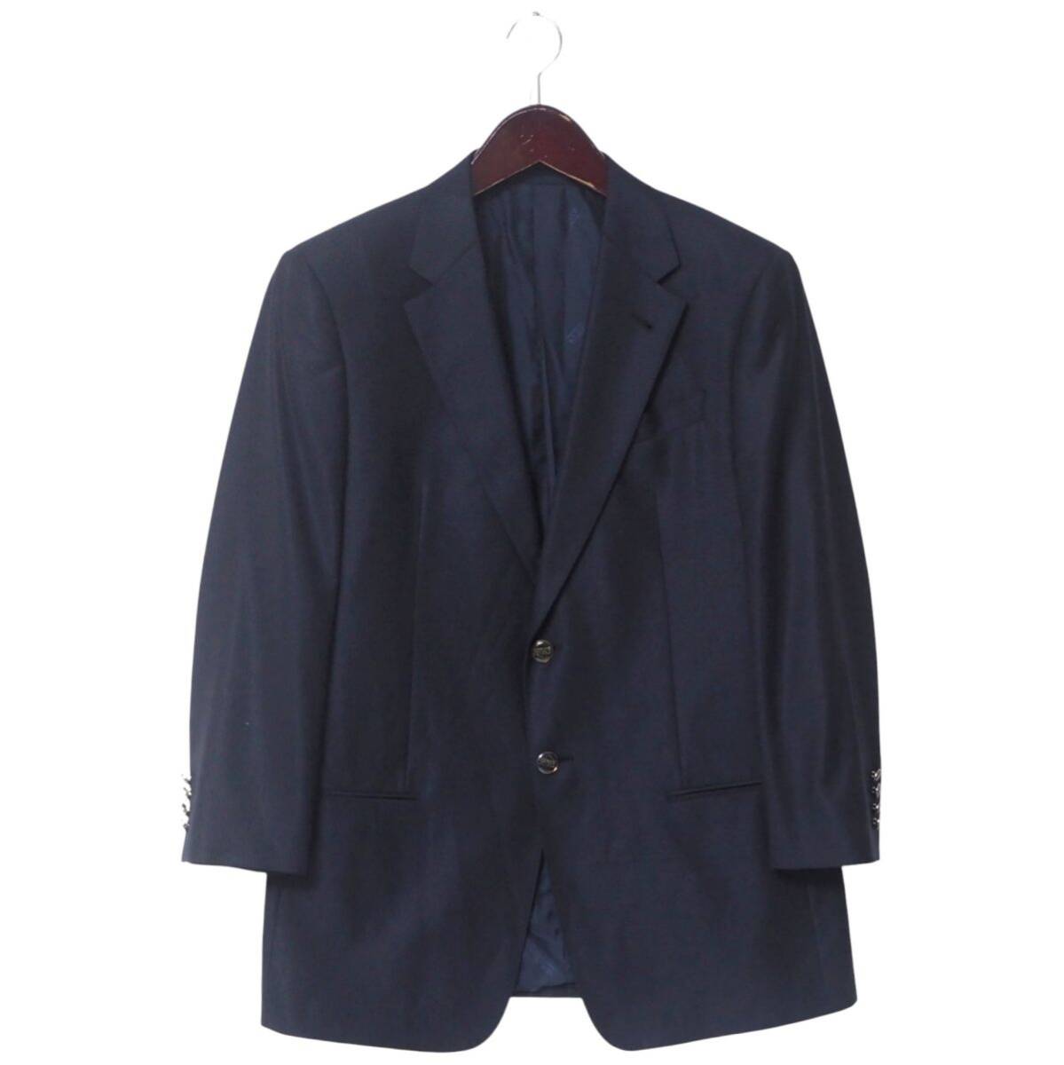 美品 ARMANI COLLEZIONIチェックテーラードジャケット紺 56 Yahoo!オークション -「armani collezioni ジャケット