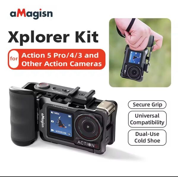 Dji Action 3 4 5 pro Xplorer Grip Kit