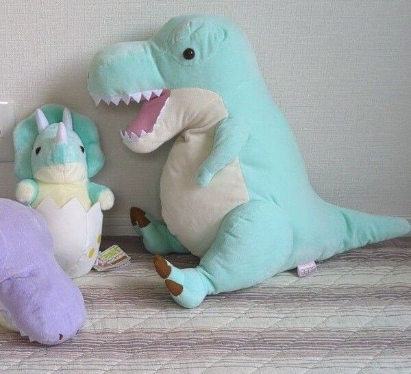 恐竜時代 ベビー トリケラトプス ティラノサウルス 2体セット ぬいぐるみ