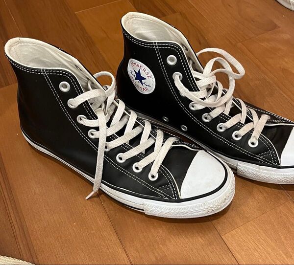 Converse 黒 ハイカットスニーカー サイズ7 1/2 日本サイズ25.5〜26cm