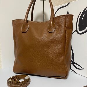 ☆ほぼ未使用☆MARCO BIANCHINI2way トートバッグ A4収納可