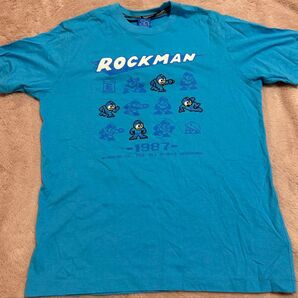 初代ロックマンTシャツ しまむら限定カセット型キーホルダー付き 半袖Tシャツ Mサイズ