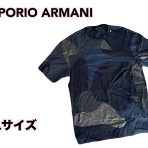 ●EMPORIO ARMANI Tシャツ 迷彩柄 Lサイズ●