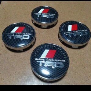 TRD ホイールセンターキャップ4個。購入前に必ずサイズ確認お願いいたします。激安価格値引き交渉不可。