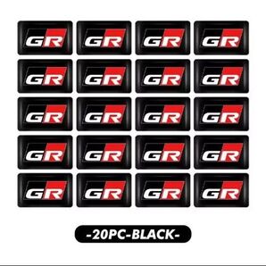 トヨタ GR 高品質エポキシ立体成型ステッカー30p。新製品。激安価格値引き交渉不可。
