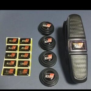 トヨタGR サンバイザークリップ&衝撃吸収ラバーステッカー&立体成型ステッカーセット。通常セット価格1700円、激安価格値引き不可
