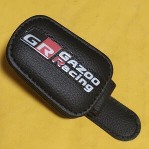 pow様専用トヨタGRレザーサンバイザークリップ&シ―トバック収納レザーバックセット。