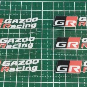 トヨタ GR転写ステッカー6p。55ミリ×10ミリ、激安価格値引き交渉不可。