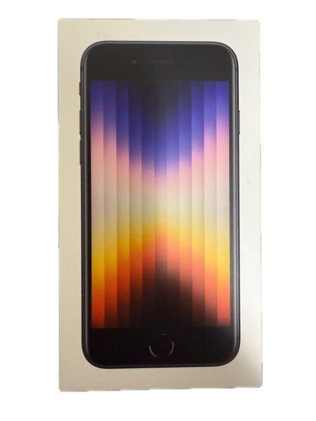 初期フィルム付き 新品 iPhone SE3 SIMフリー 第三世代 64GB ミッドナイト