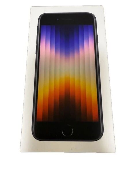 初期フィルム付き 新品 iPhone SE3 SIMフリー 第三世代 64GB ミッドナイト