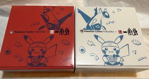 IPPUDO Pikachu Donburi Bowl Ramen 一風堂 有田焼どんぶり赤丸白丸 ポケモンセンターフクオカR福岡