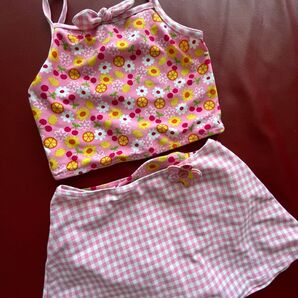 ファミリア水着三点セット 140㎝ 女の子 セパレート 水着 女の子用 スイムウェア ガールズ 女児水着 セパレート水着