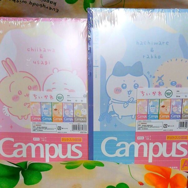 ちいかわ キャンパスノート ドット A罫 5冊パック2 パステルカラー サンスター文具 ノート 10冊セット