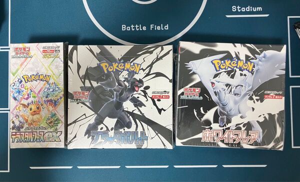 ポケモンカード ホワイトフレア box テラスタルフェスex ブラックボルト シュリンク付き