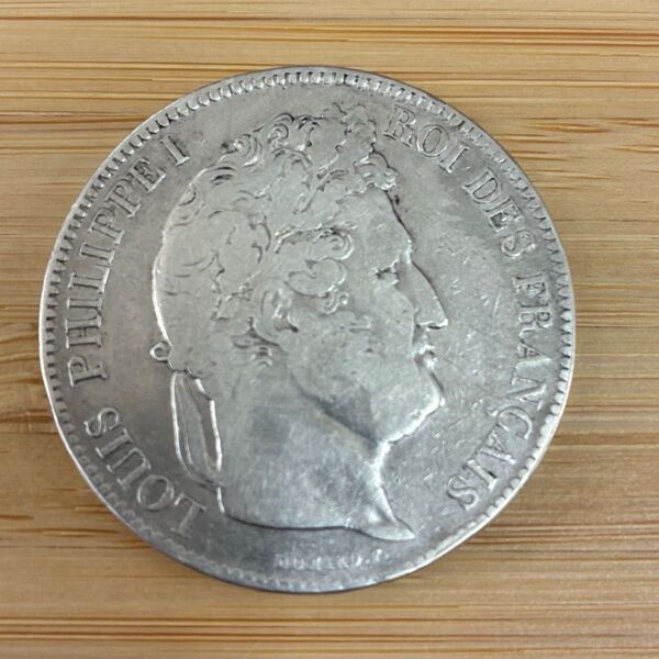 〈本物の銀貨です〉フランス 5フラン銀貨 ルイ・フィリップ1世 1842