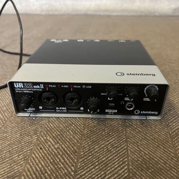Steinberg スタインバーグ 2x2 USB2.0 24bit/192kHz オーディオインターフェース UR22mkII
