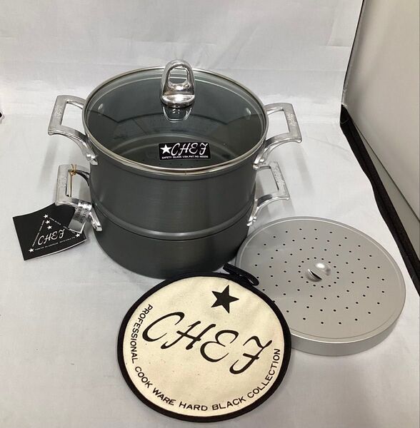 CHEF シェフ 蒸し器セット スチーマー 18cm