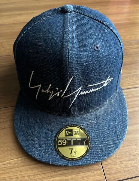 【中古品】 ヨウジヤマモト デニム ニューエラ ERA 59FIFTY 帽子 キャップ ローズ スカル
