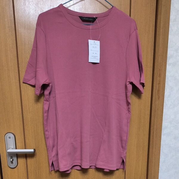 【タグ付き未使用】《くすみピンク》の 半袖Tシャツ