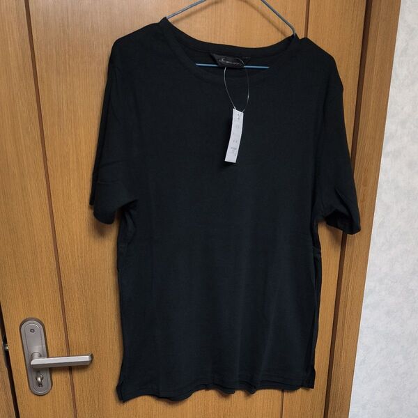 【タグ付き未使用】《くすみブラック》の半袖Tシャツ