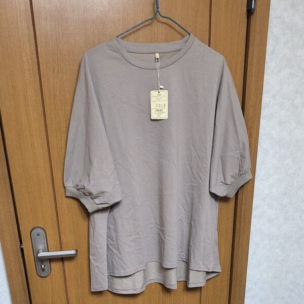 《ビッグシルエット》ドルマンタイプ半袖Tシャツ 【タグ付き未使用】