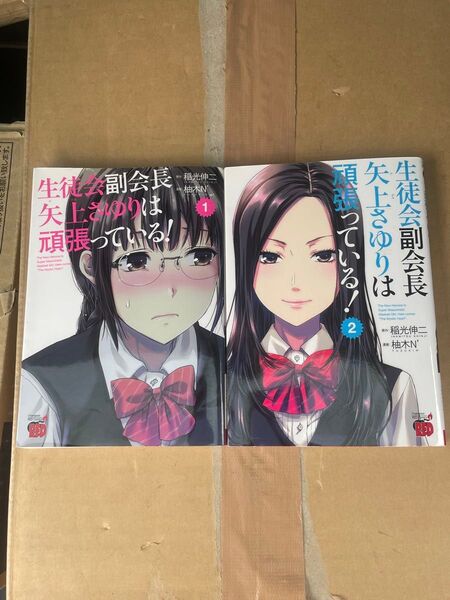 生徒会副会長矢上さゆりは頑張っている 1〜2巻 柚木'N 稲光伸二 秋田書店 チャンピオンレッドコミックス