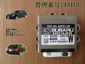 H22 レガシィ BR9 ヘッドライトレベリングコンピューター