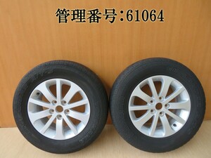 プレマシー CREW 215/70R16 アルミホイール/タイヤホイール 2本