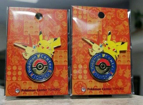 ポケモンセンタートウホクR ロゴピンズ 2個セット