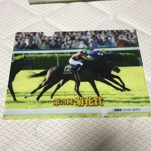 JRA フィエールマン 菊花賞 クリアファイル 京都競馬場限定